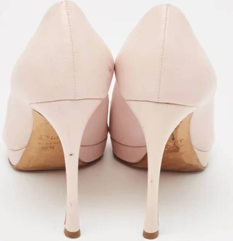 Dior Vintage Pre-owned Leather heels Pink Dames