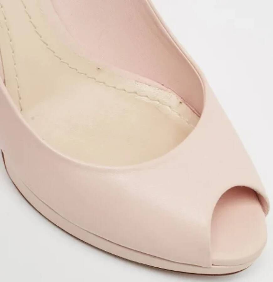 Dior Vintage Pre-owned Leather heels Pink Dames