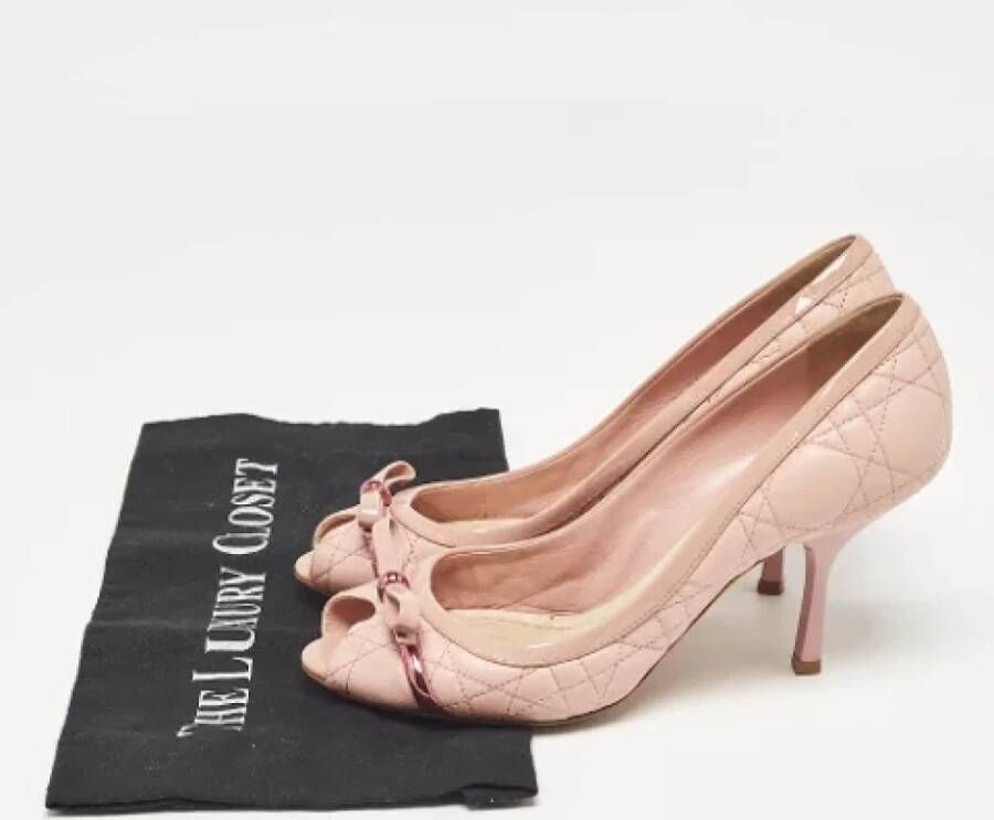 Dior Vintage Pre-owned Leather heels Pink Dames