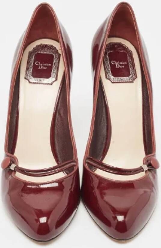 Dior Vintage Pre-owned Leather heels Red Dames