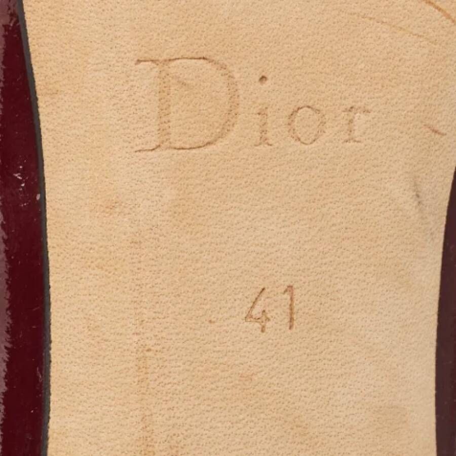 Dior Vintage Pre-owned Leather heels Red Dames