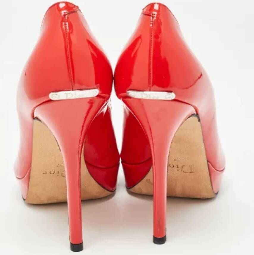 Dior Vintage Pre-owned Leather heels Red Dames