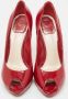 Dior Vintage Pre-owned Leather heels Red Dames - Thumbnail 3