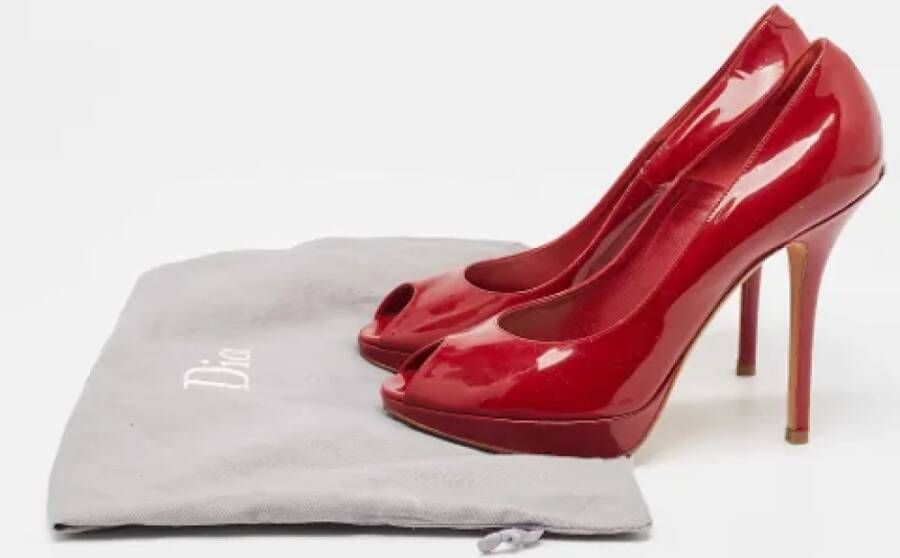 Dior Vintage Pre-owned Leather heels Red Dames