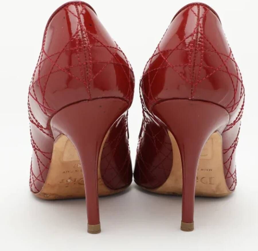 Dior Vintage Pre-owned Leather heels Red Dames