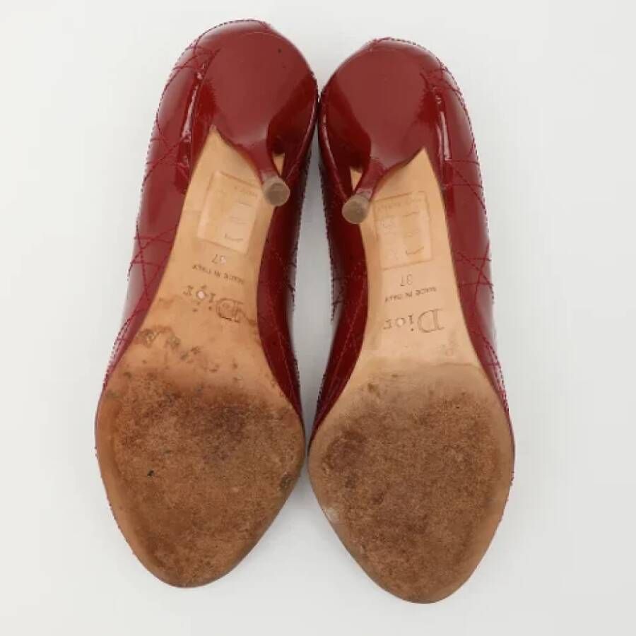 Dior Vintage Pre-owned Leather heels Red Dames