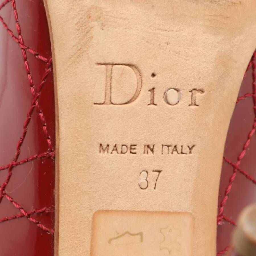 Dior Vintage Pre-owned Leather heels Red Dames