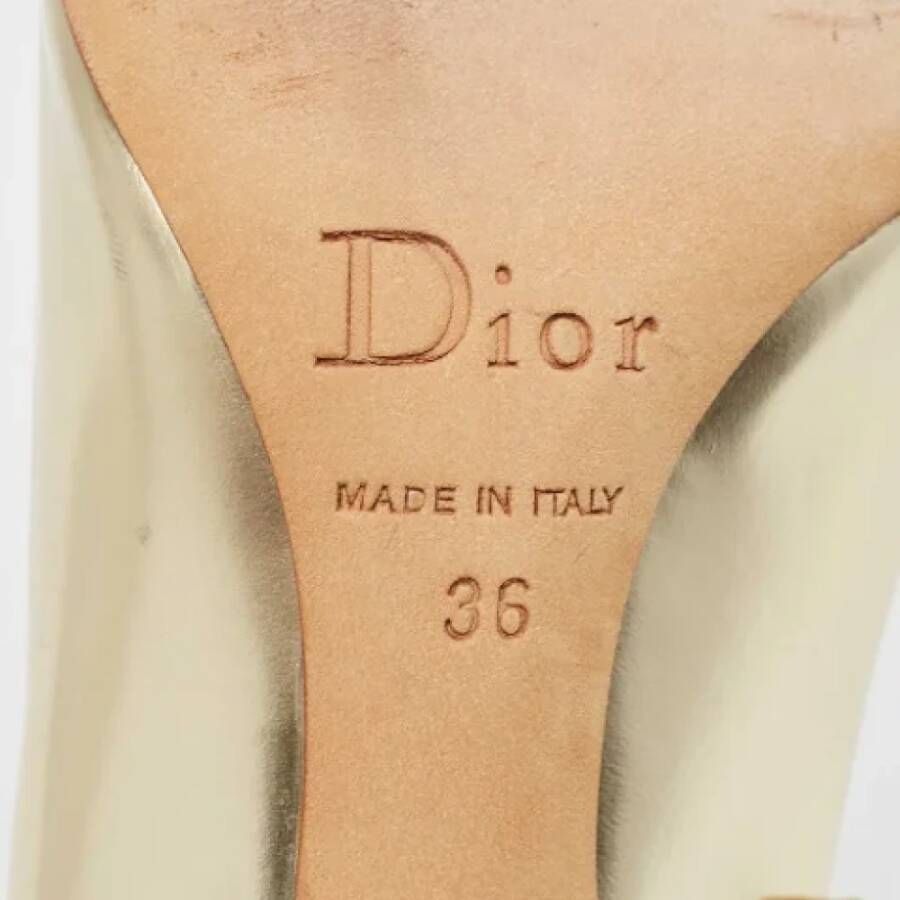 Dior Vintage Pre-owned Leather heels Yellow Dames