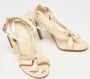 Dior Vintage Pre-owned Leather sandals Beige Dames - Thumbnail 4