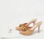 Dior Vintage Pre-owned Leather sandals Beige Dames - Thumbnail 7