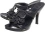 Dior Vintage Pre-owned Leather sandals Black Dames - Thumbnail 3