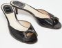 Dior Vintage Pre-owned Leather sandals Black Dames - Thumbnail 4