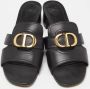 Dior Vintage Pre-owned Leather sandals Black Dames - Thumbnail 3