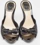 Dior Vintage Pre-owned Leather sandals Black Dames - Thumbnail 3