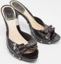 Dior Vintage Pre-owned Leather sandals Black Dames - Thumbnail 4