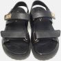 Dior Vintage Pre-owned Leather sandals Black Dames - Thumbnail 3