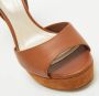 Dior Vintage Pre-owned Leather sandals Brown Dames - Thumbnail 7