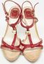 Dior Vintage Pre-owned Leather sandals Red Dames - Thumbnail 3