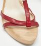 Dior Vintage Pre-owned Leather sandals Red Dames - Thumbnail 7