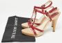 Dior Vintage Pre-owned Leather sandals Red Dames - Thumbnail 9