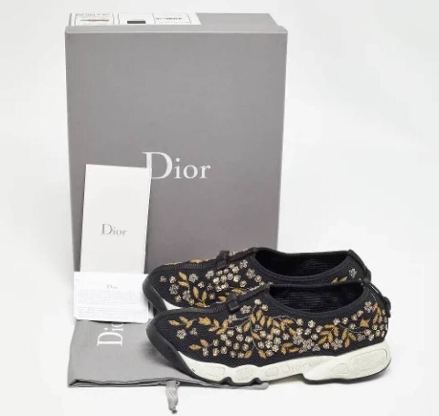 Dior Vintage Pre-owned Mesh sneakers Black Dames