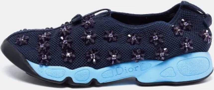 Dior Vintage Pre-owned Mesh sneakers Blue Dames