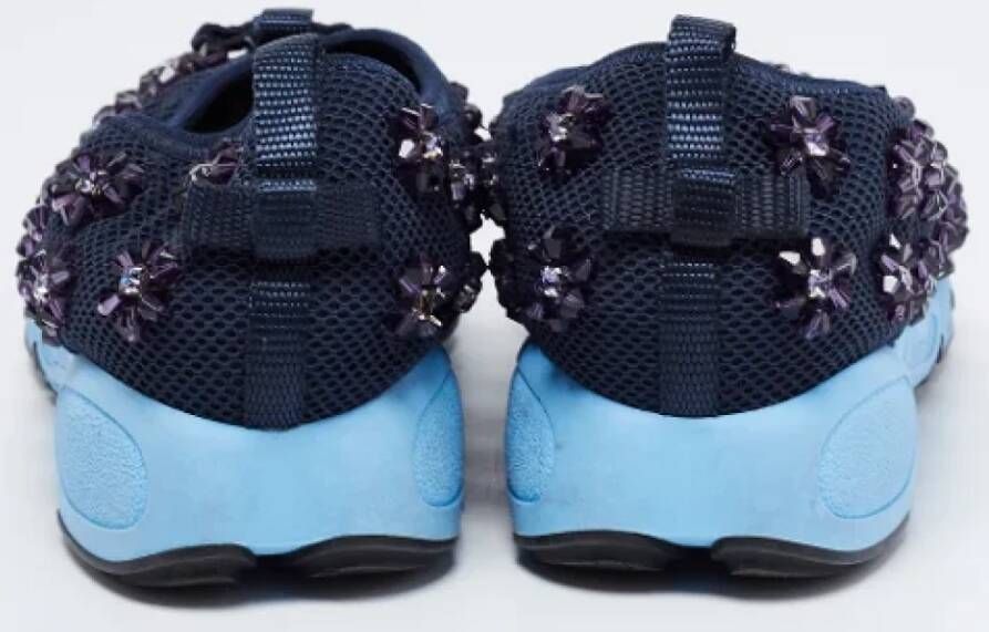 Dior Vintage Pre-owned Mesh sneakers Blue Dames