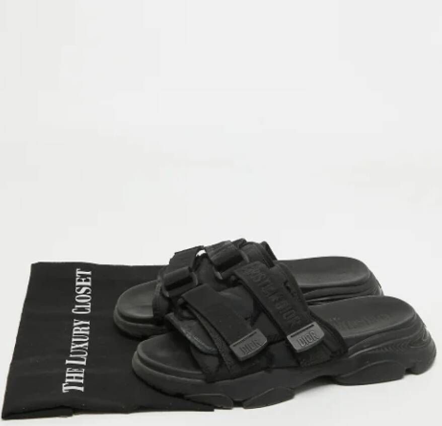 Dior Vintage Pre-owned Nylon sandals Black Dames