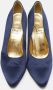 Dior Vintage Pre-owned Satin heels Blue Dames - Thumbnail 3