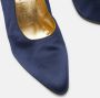 Dior Vintage Pre-owned Satin heels Blue Dames - Thumbnail 7