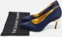 Dior Vintage Pre-owned Satin heels Blue Dames - Thumbnail 9