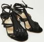 Dior Vintage Pre-owned Satin sandals Black Dames - Thumbnail 4