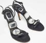 Dior Vintage Pre-owned Satin sandals Black Dames - Thumbnail 3