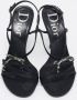 Dior Vintage Pre-owned Satin sandals Black Dames - Thumbnail 3