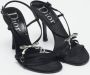 Dior Vintage Pre-owned Satin sandals Black Dames - Thumbnail 4