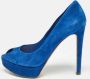 Dior Vintage Pre-owned Suede heels Blue Dames - Thumbnail 2