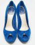 Dior Vintage Pre-owned Suede heels Blue Dames - Thumbnail 3