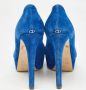 Dior Vintage Pre-owned Suede heels Blue Dames - Thumbnail 5