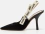 Dior Vintage Pre-owned Velvet heels Black Dames - Thumbnail 2