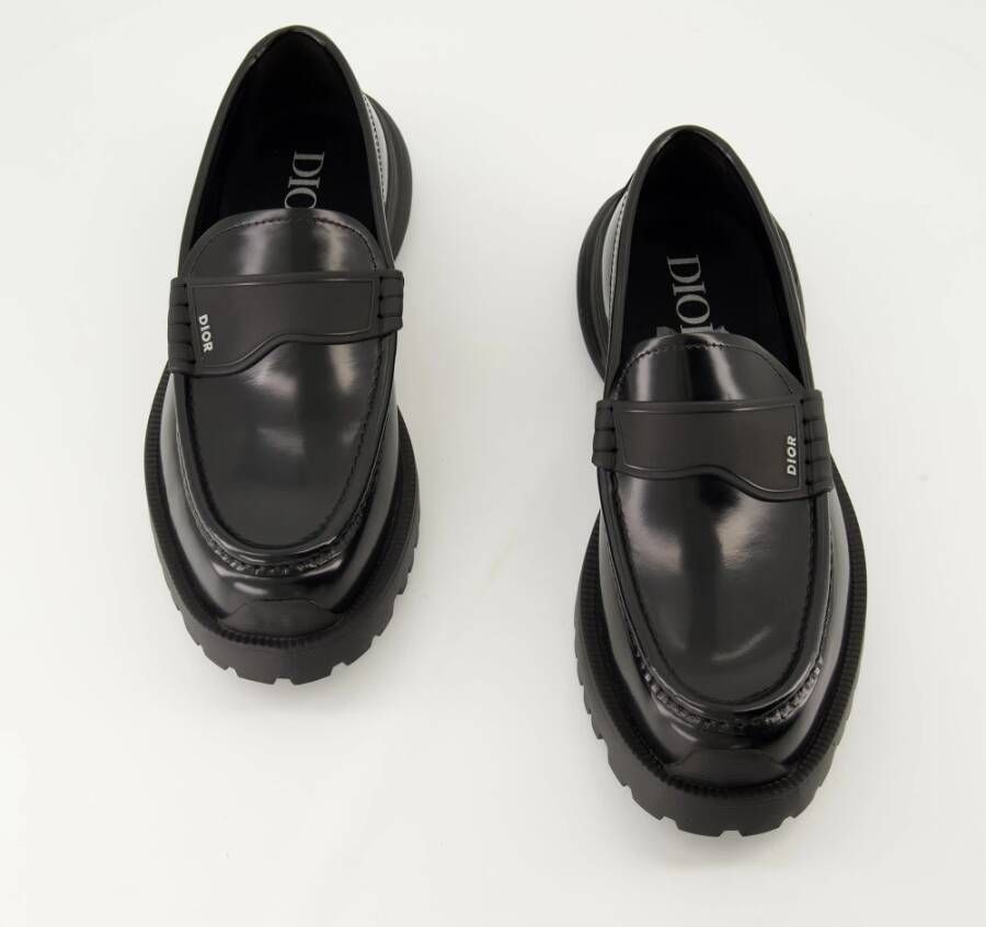 Dior Zwarte Combat Mocassins Collectie 2024 Black Heren