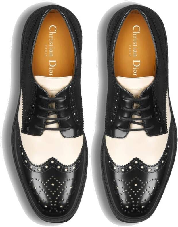 Dior Zwarte Leren Loafer Schoenen Ss22 Black Dames