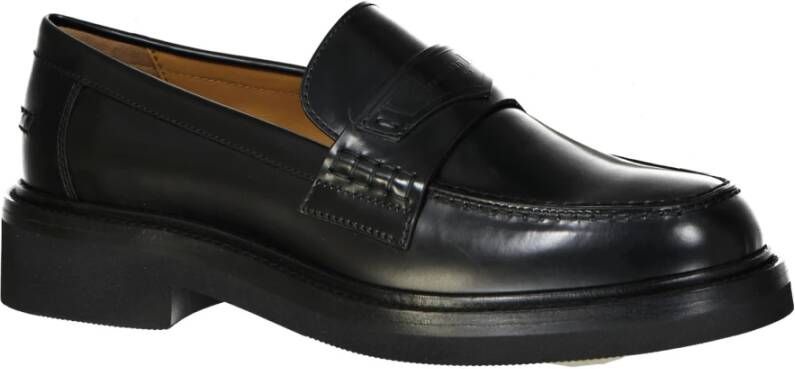 Dior Zwarte Leren Loafer Schoenen Ss22 Black Dames