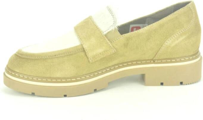 DL Sport Beige Pony Moccasin Schoenen Beige Dames