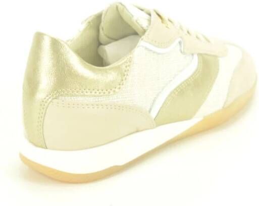 DL Sport Beige Raffia Fijn Sneakers Beige Dames