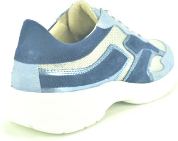 DL Sport Blauw Lycra Sneaker Blue Dames