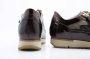 DL Sport Sneakers met bedrukt leer en zijrits Brown Dames - Thumbnail 4