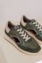 DL Sport Velour Loden Sneaker met Chunky Sole Green Dames - Thumbnail 4