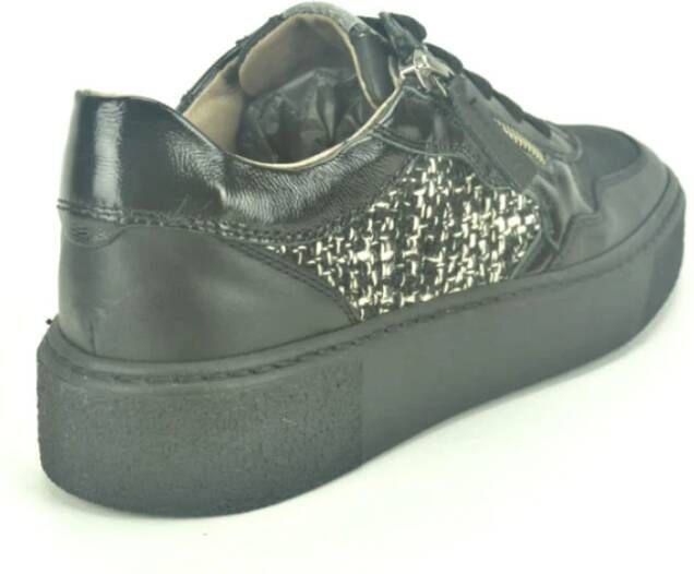 DL Sport Zwart Tweed Sneaker Black Dames