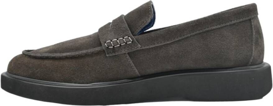 Docksteps Heren Suède Mocassins in Donkerbruin Gray Heren