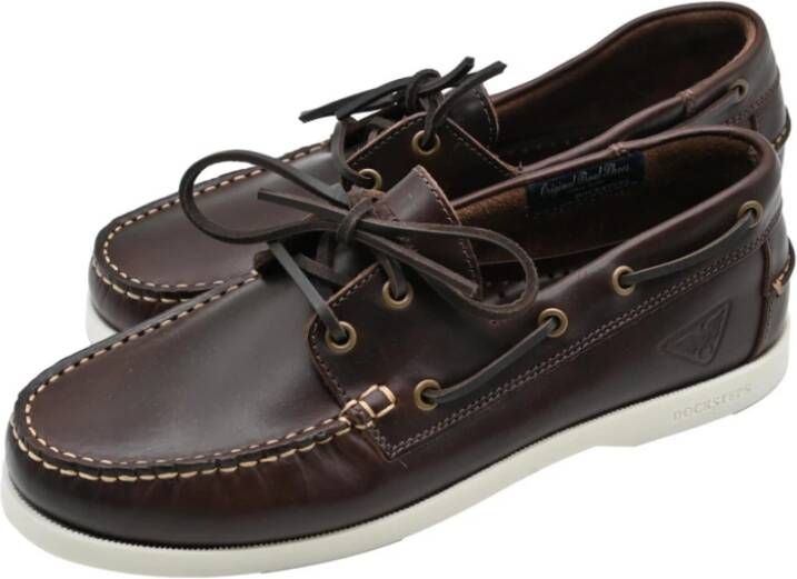 Docksteps Lage Leren Bruine Pro Zeilschoenen Brown Dames